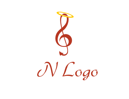 music note with a halo logo