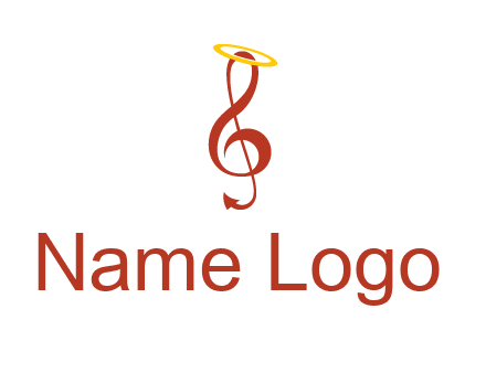 music note with a halo logo