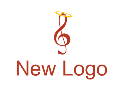 music note with a halo logo