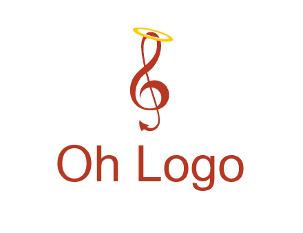 music note with a halo logo