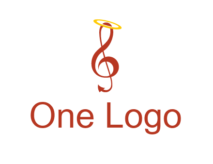 music note with a halo logo