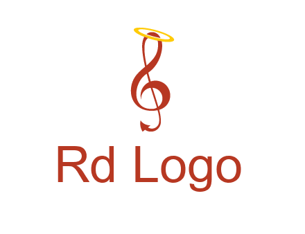 music note with a halo logo