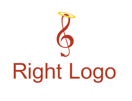 music note with a halo logo