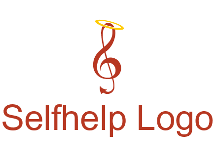 music note with a halo logo