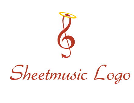music note with a halo logo