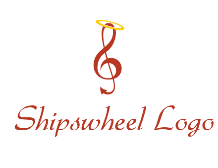 music note with a halo logo