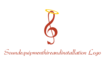 music note with a halo logo