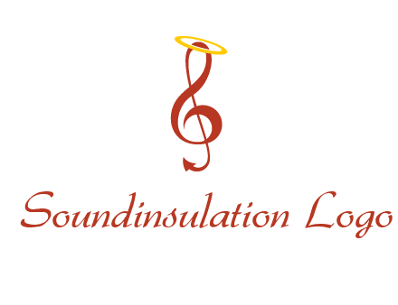 music note with a halo logo