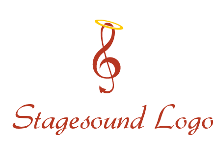 music note with a halo logo