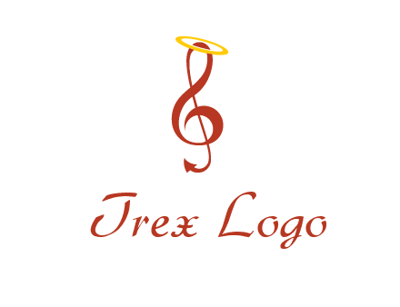 music note with a halo logo