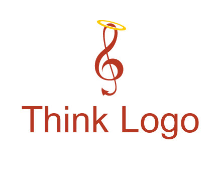 music note with a halo logo