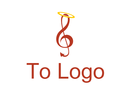 music note with a halo logo