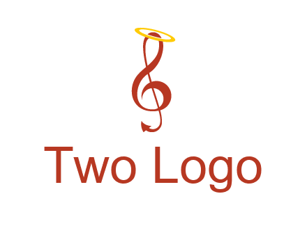 music note with a halo logo