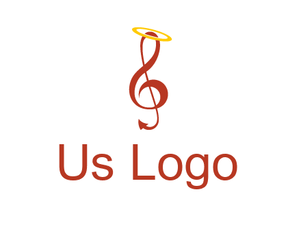 music note with a halo logo