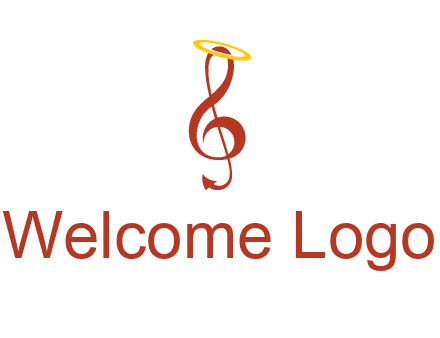 music note with a halo logo