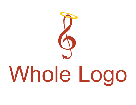 music note with a halo logo