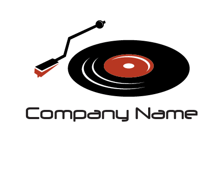 vinyl player logo