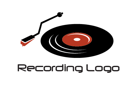 vinyl player logo