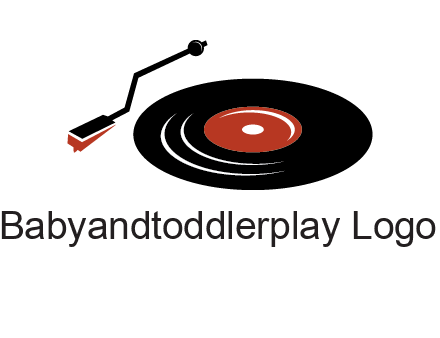 vinyl player logo