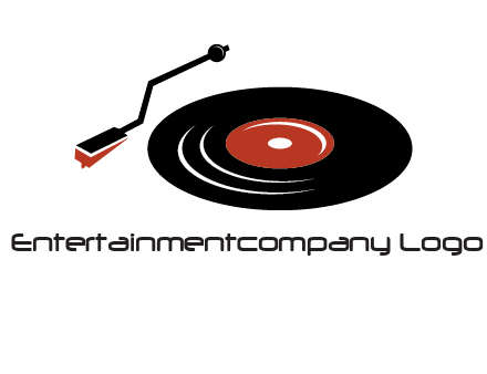 vinyl player logo