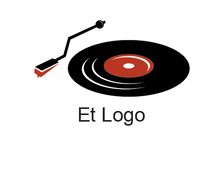 vinyl player logo