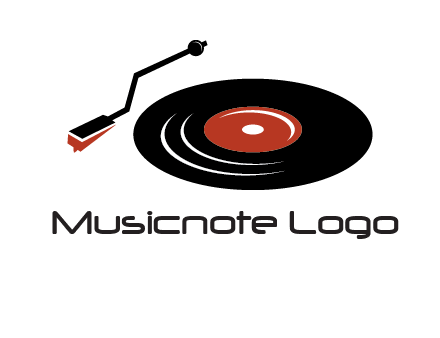 vinyl player logo