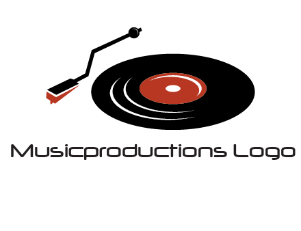 vinyl player logo