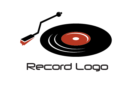 vinyl player logo