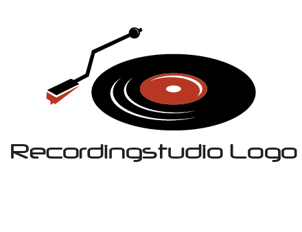 vinyl player logo