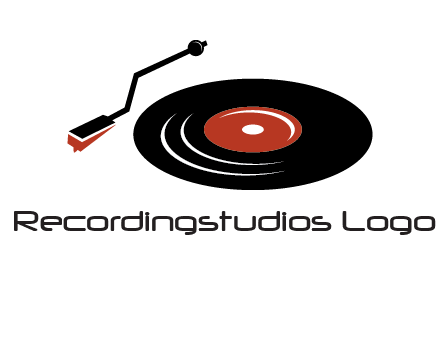 vinyl player logo