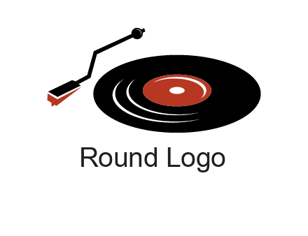 vinyl player logo
