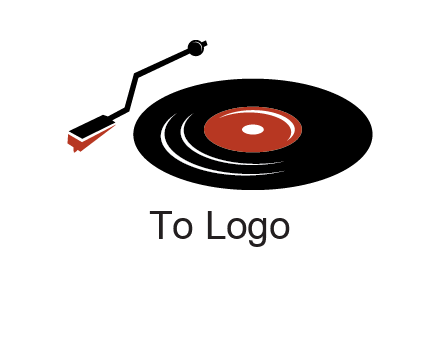 vinyl player logo