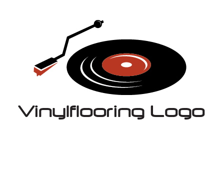 vinyl player logo