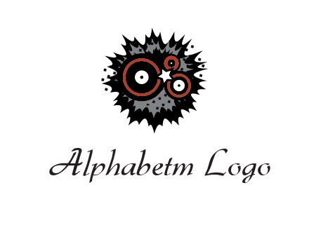 music logo with vinyls