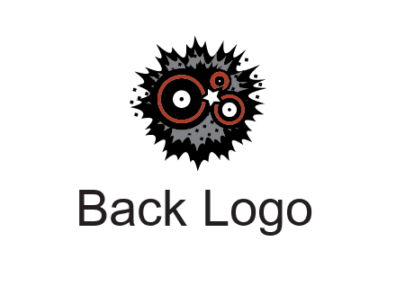 music logo with vinyls