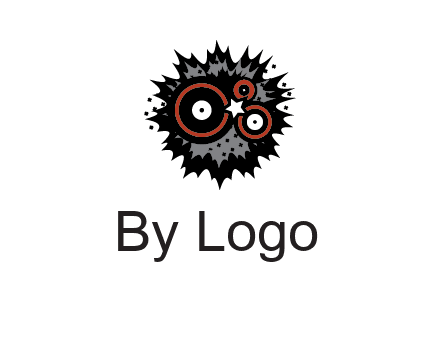 music logo with vinyls