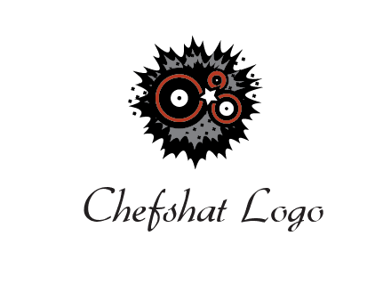 music logo with vinyls