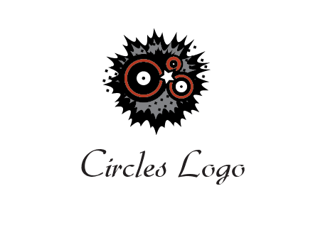 music logo with vinyls