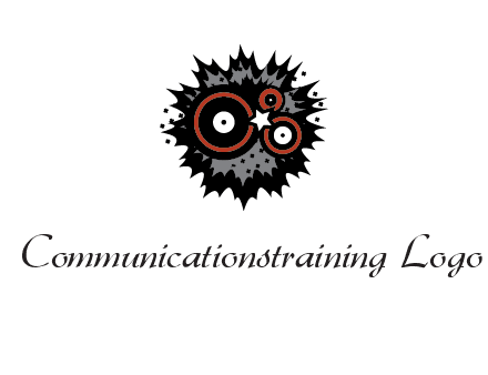 music logo with vinyls