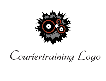music logo with vinyls