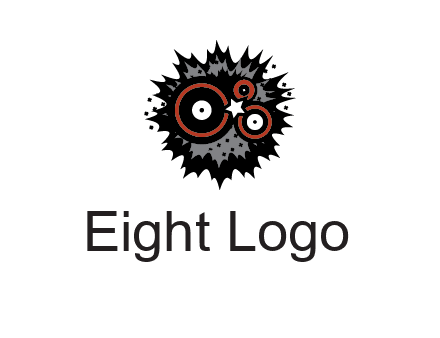 music logo with vinyls