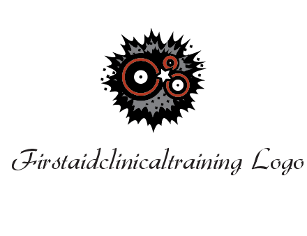 music logo with vinyls