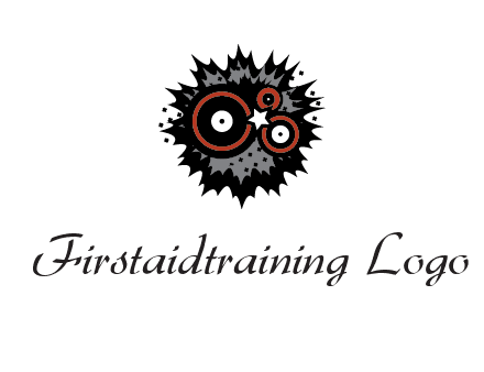 music logo with vinyls