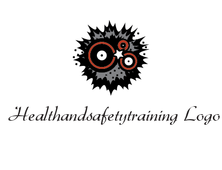 music logo with vinyls