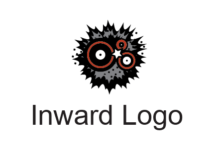 music logo with vinyls