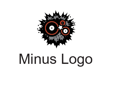 music logo with vinyls