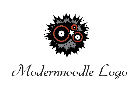 music logo with vinyls