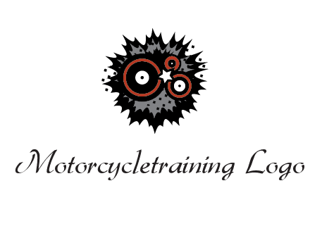 music logo with vinyls