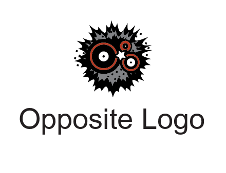 music logo with vinyls