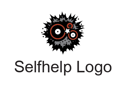 music logo with vinyls